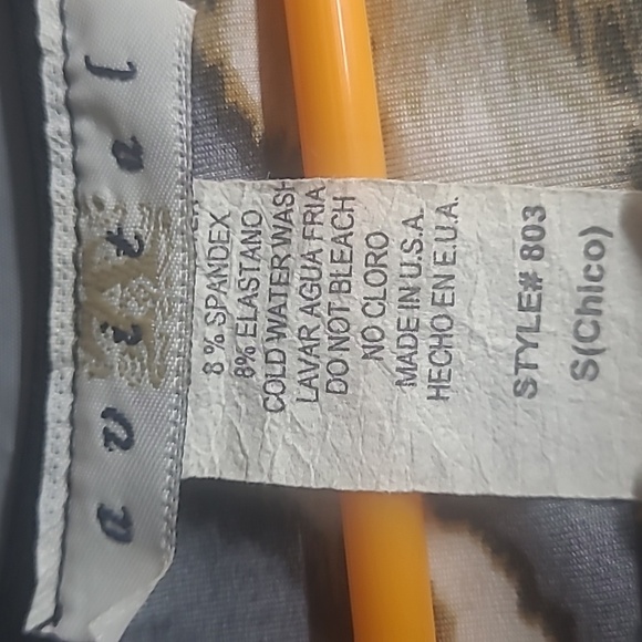 Jungle Animal Print Midi Dress Tan Black stretch 3/4 long sleeve v neck Rouched - Picture 10 of 11